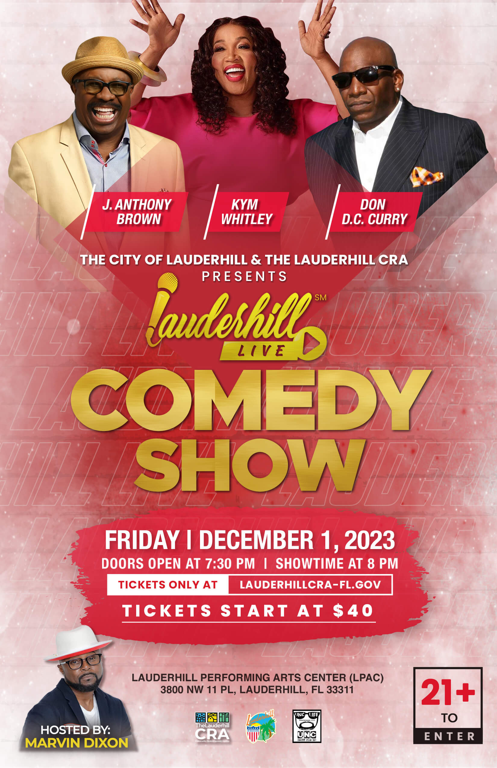 Lauderhill Live Comedy Show Flyer