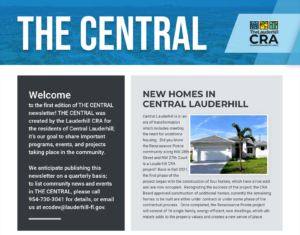 Read The Central CRA newsletter, download PDF