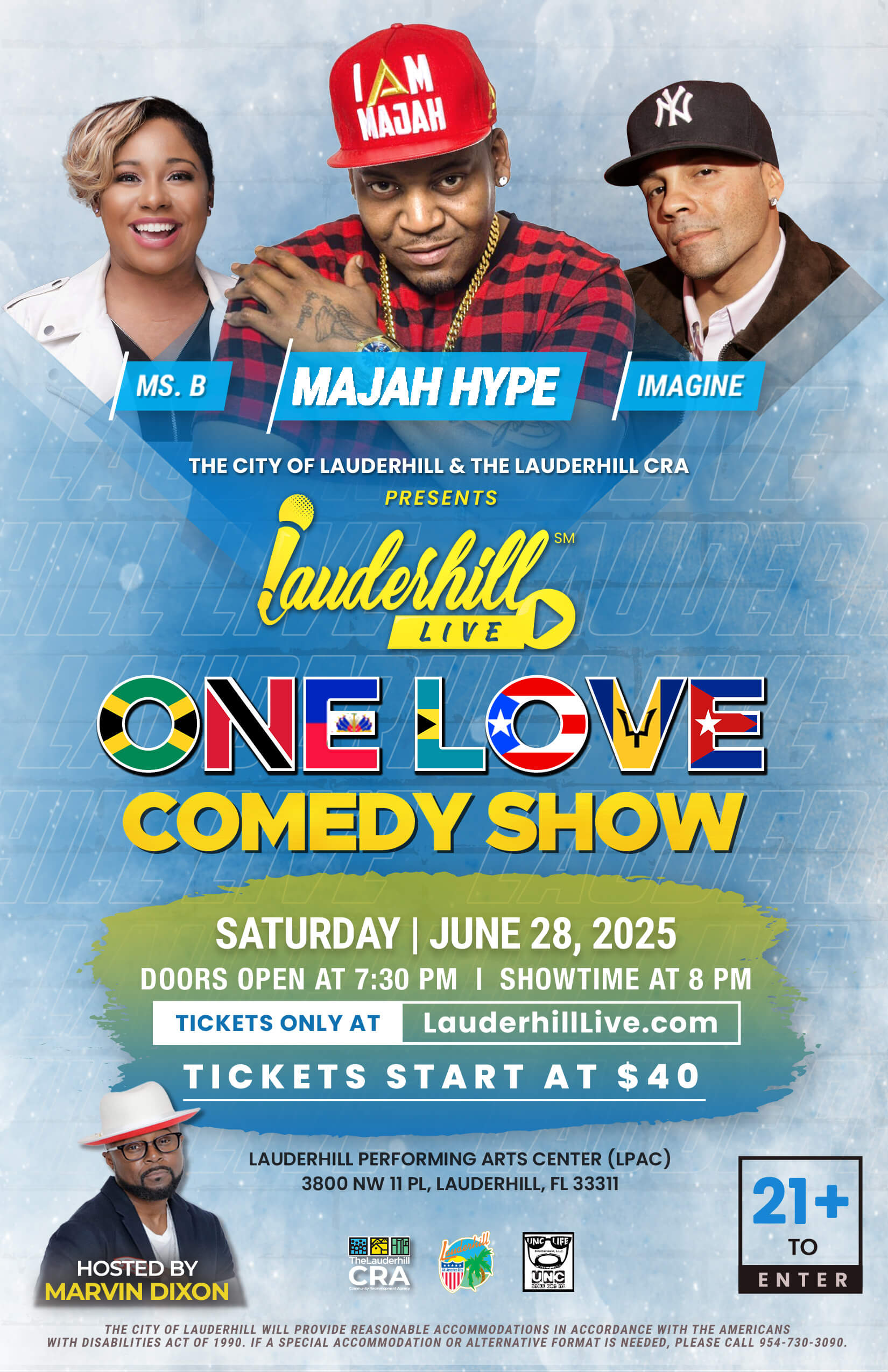 Lauderhill Live Presents: One Love Comedy Show - The